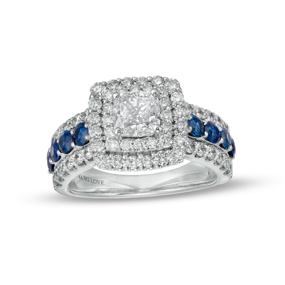 Lab-Created Diamond ring by Vera Wang Love 2 CT. T.W. Engagement Ring SIZE 7